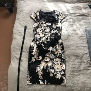 White House Black Market Floral Sheath Dress